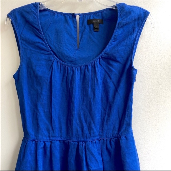 J.Crew Blue Cap Sleeve Dress - Picture 3 of 8